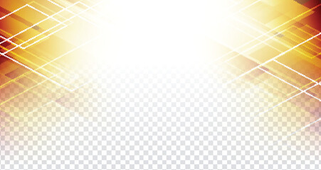 Abstract modern geometric design on transparent background.