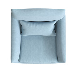 armchair isolate on a transparent background, comfortable furniture for home interior, 3D illustration, cg render
