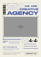 Naklejka premium Business Agency Flyer