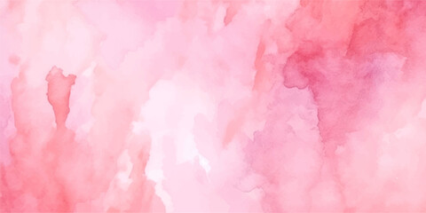 pink watercolor background. soft pink color brush art watercolor.