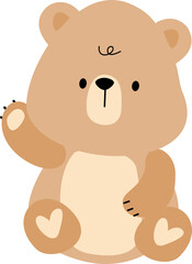 Cute Kawaii Bear Illustration Adorable Cartoon Bear Characters