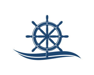 ship steering wheel icon
