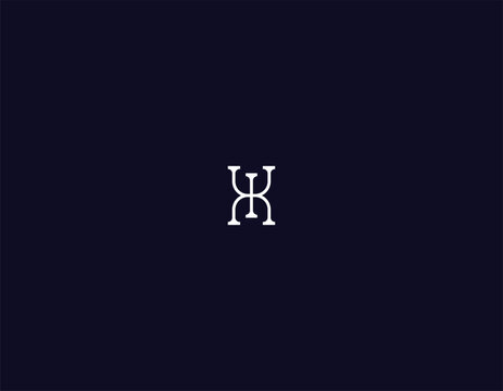 Letter WM or HI monogram with eps 10. 