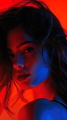 Chromatic Cinematic Elegance Woman Portrait Photography