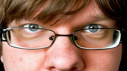 With his glasses perched on his nose, he looks ready to tackle any challenge that comes his way.