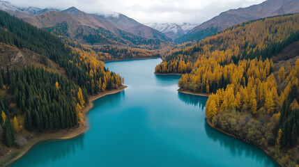 lake in the mountains