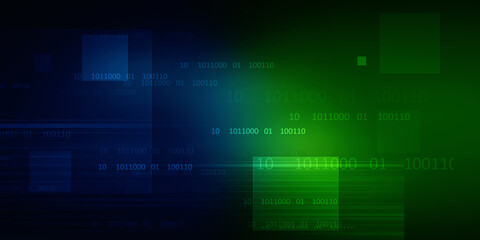 2d illustration Abstract futuristic electronic circuit technology background