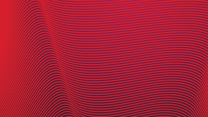 Red gradient with curve line abstract background vector image