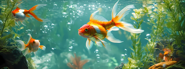Fototapeta premium Vibrant Goldfish