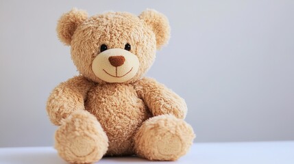 Obraz premium Cute Bear Toy: Soft and Cuddly Plush for Comfort and Play