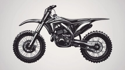 Obraz premium Dirt Bike Illustration