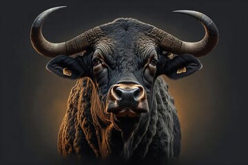 Naklejka premium Bull Portrait