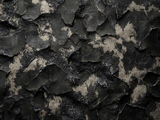 Fototapeta premium Cracked black and white wall