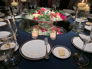 table setting at restaurant
