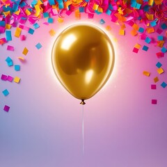 Obraz premium birthday party. design holiday greeting card and invitation of birthday and holidays background