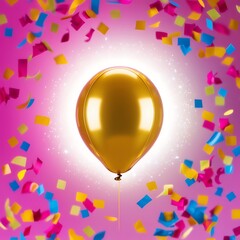 Obraz premium birthday party. design holiday greeting card and invitation of birthday and holidays background