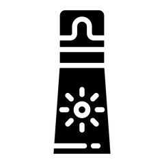 Sunscreen lotion icon