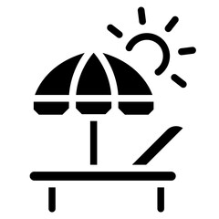 beach umbrella icon