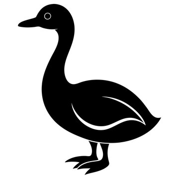 recommend clip art: Grebe bird silhouette vector