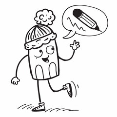 cartoon chef with a knife