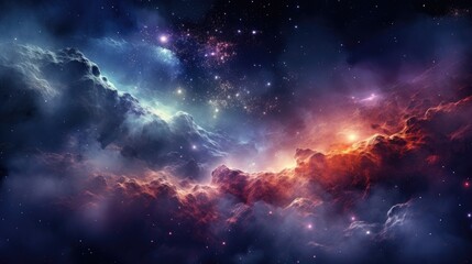 Obraz premium beautiful space, galaxy background