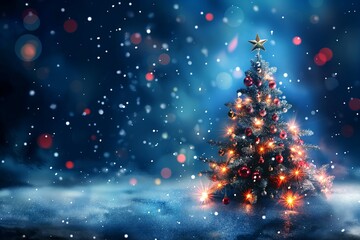 christmas greeting card with text copy space