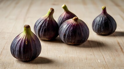 Obraz premium Figs Still Life Minimalist Beauty on White Backgrounds