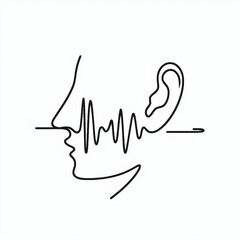 Obraz premium vibration silhouette thin 