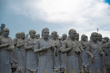 Ksitigarbha Bodhisattva Vihara or Thousand Faces Statue Vihara, in Tanjung Pinang, Bintan Island,...
