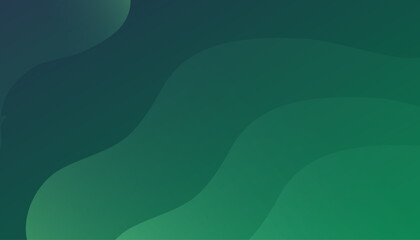 Green abstract geometric background. Dynamic shapes composition. Vector illustration