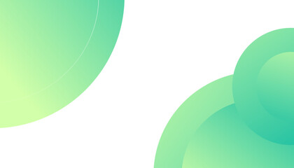 Green elements with fluid gradient. Dynamic shapes composition. Vector illustration