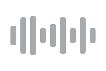 Podcast sound waves set. Waveform pattern for music player, podcast, voise message, music app. Audio wave icon. Equalizer template. Vector illustration isolated on white background.