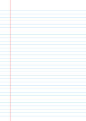 Notebook paper background. Lined notebook paper