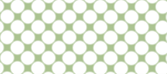 Green seamless pattern with white dots