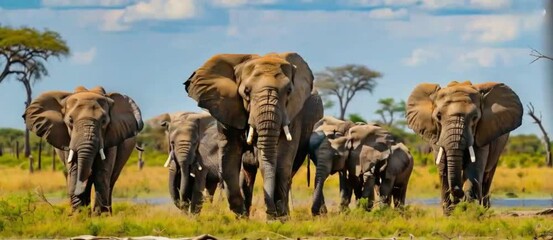 beauty of elephants overpopulating their habitat in Botswana wildlife conservation and human encroachment
