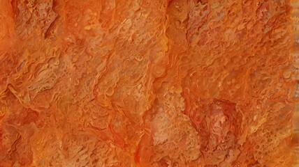 Illustrative orange background abstract random particles backdrop