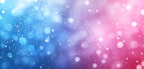 abstract background with bokeh lights and pastel blue gradient sky