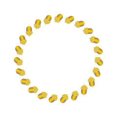 acorn circular border frame v...