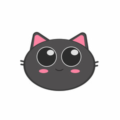 cute cartoon cat vector illustration
