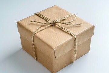 Beautiful gift boxes on solid abstract background 