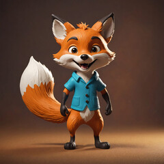 red fox cartoon
