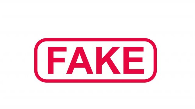 Fake. Fake icon, alpha channel