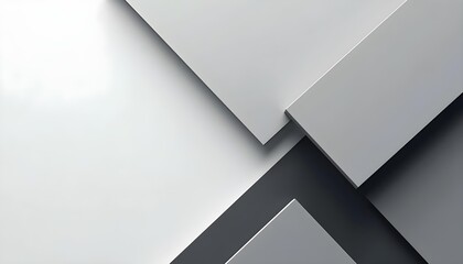 A sleek and modern background featuring clean lines, sharp angles, and abstract geometric shapes in muted tones like gray, white, and black. The design emphasizes simplicity and balance, perfect for a