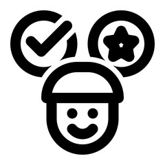 customer satisfaction, customer success, customer engagement, customer feedback, customer review, happy customer outline icon