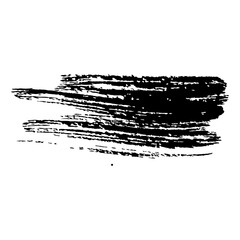 black ink paint brush stroke