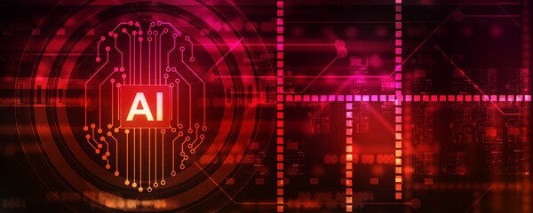 2d illustration Artificial Intelligence (AI) concept  © deepagopi2011