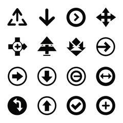 Realistic icon set isolated on a white background