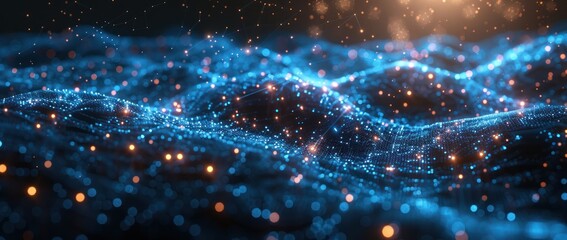 Obraz premium Abstract Digital Landscape