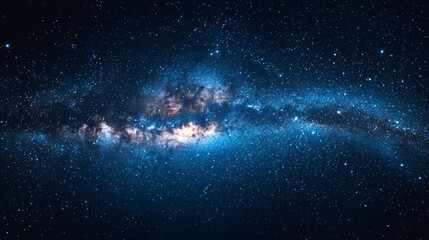 Fototapeta premium Night Sky with Milky Way Galaxy.