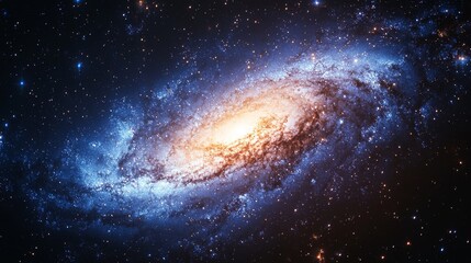 Spiral Galaxy in Deep Space.